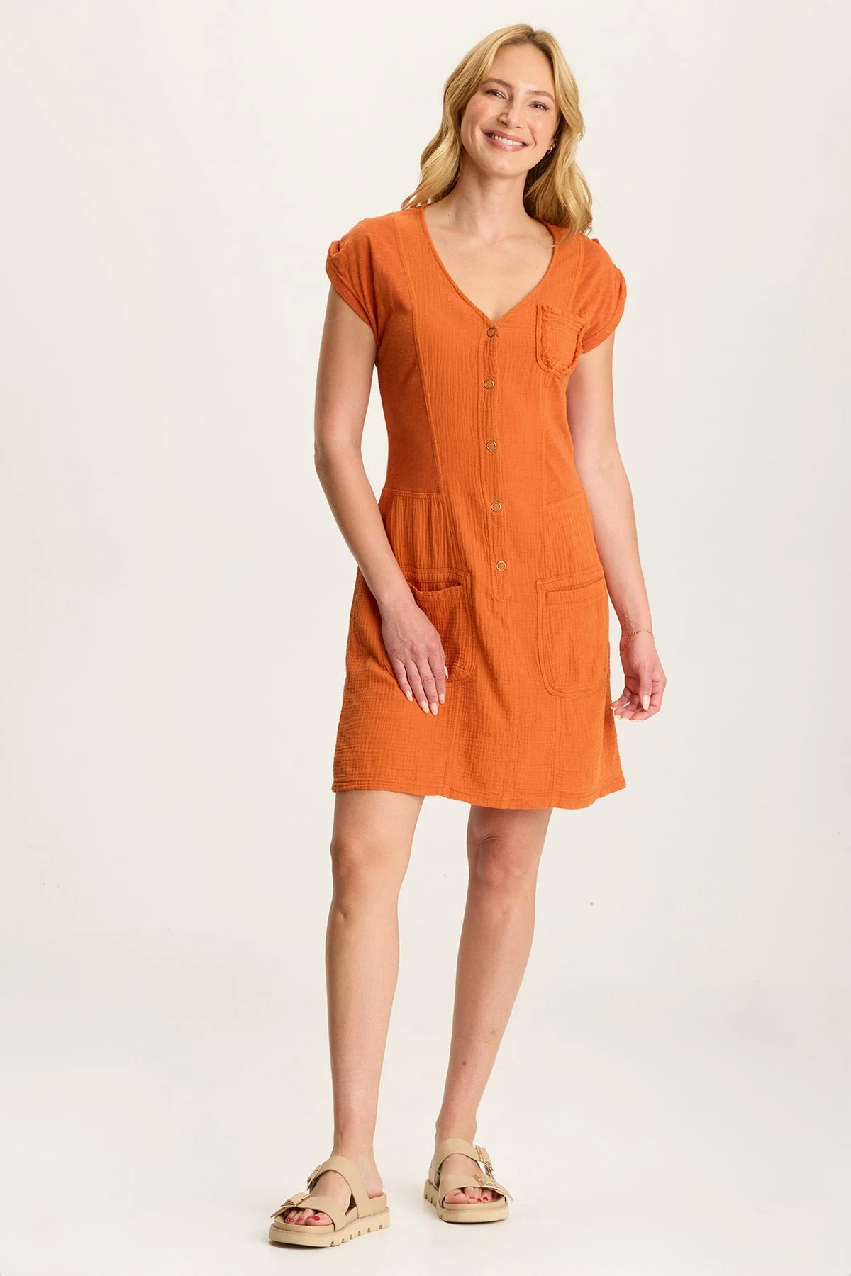 Crevin Lounge Dress in Plush Double Gauze - Easypint