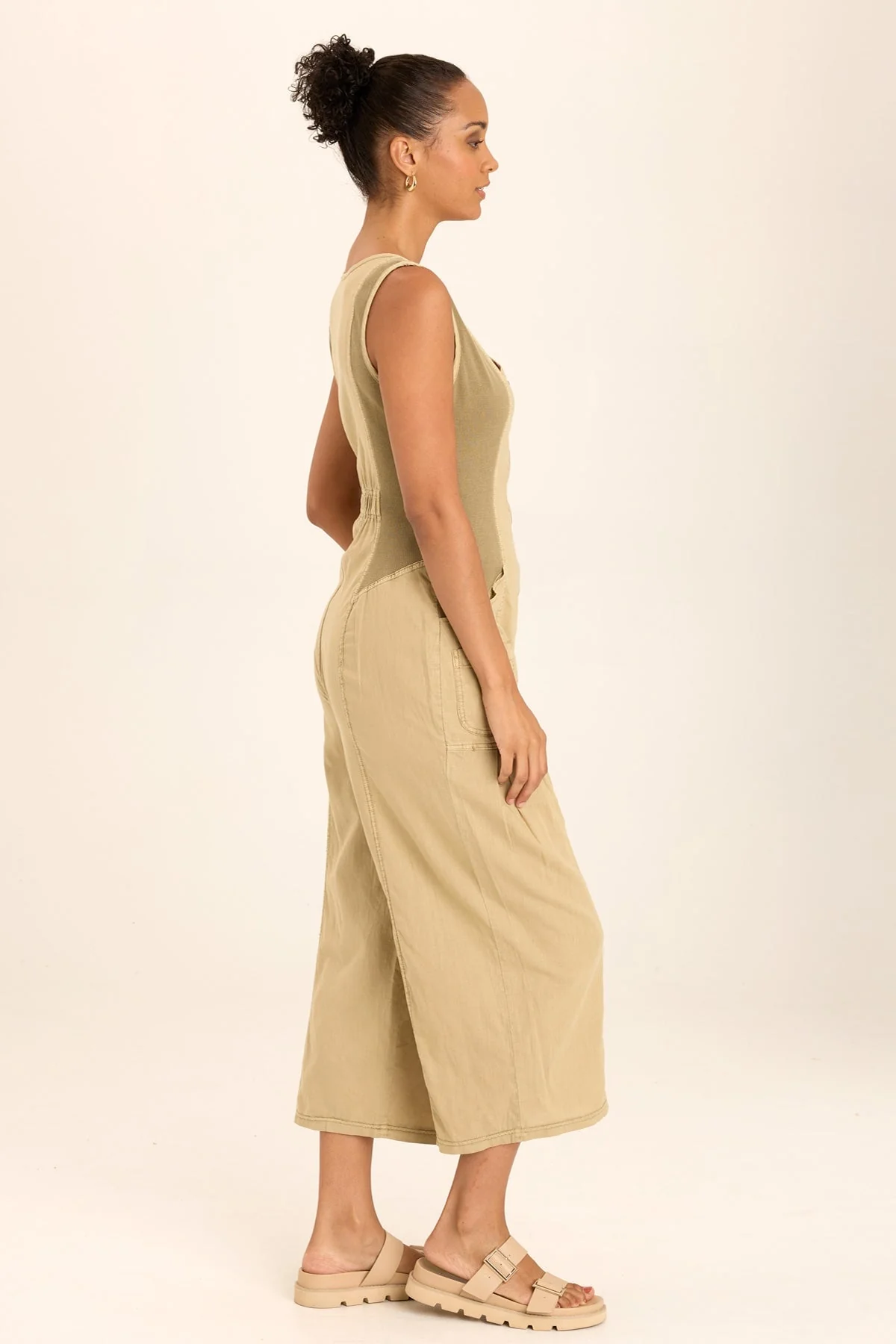 Macgowan Linen Cargo Tank Jumpsuit - Easypint