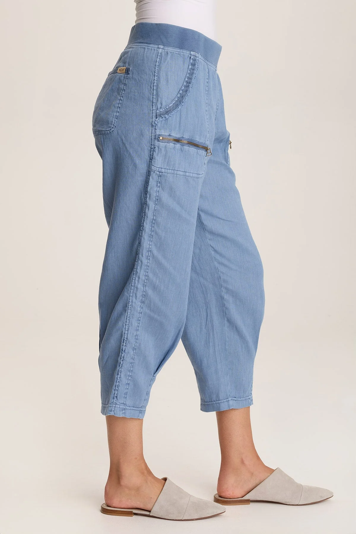 Camden Linen Tapered Crop Pant - Easypint