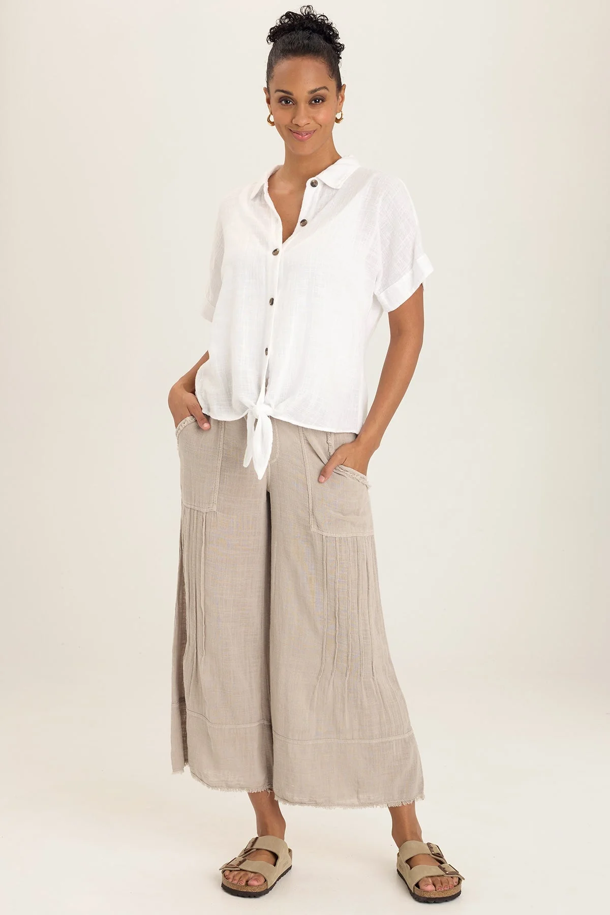 Gauze Teagan Tie Top - Easypint