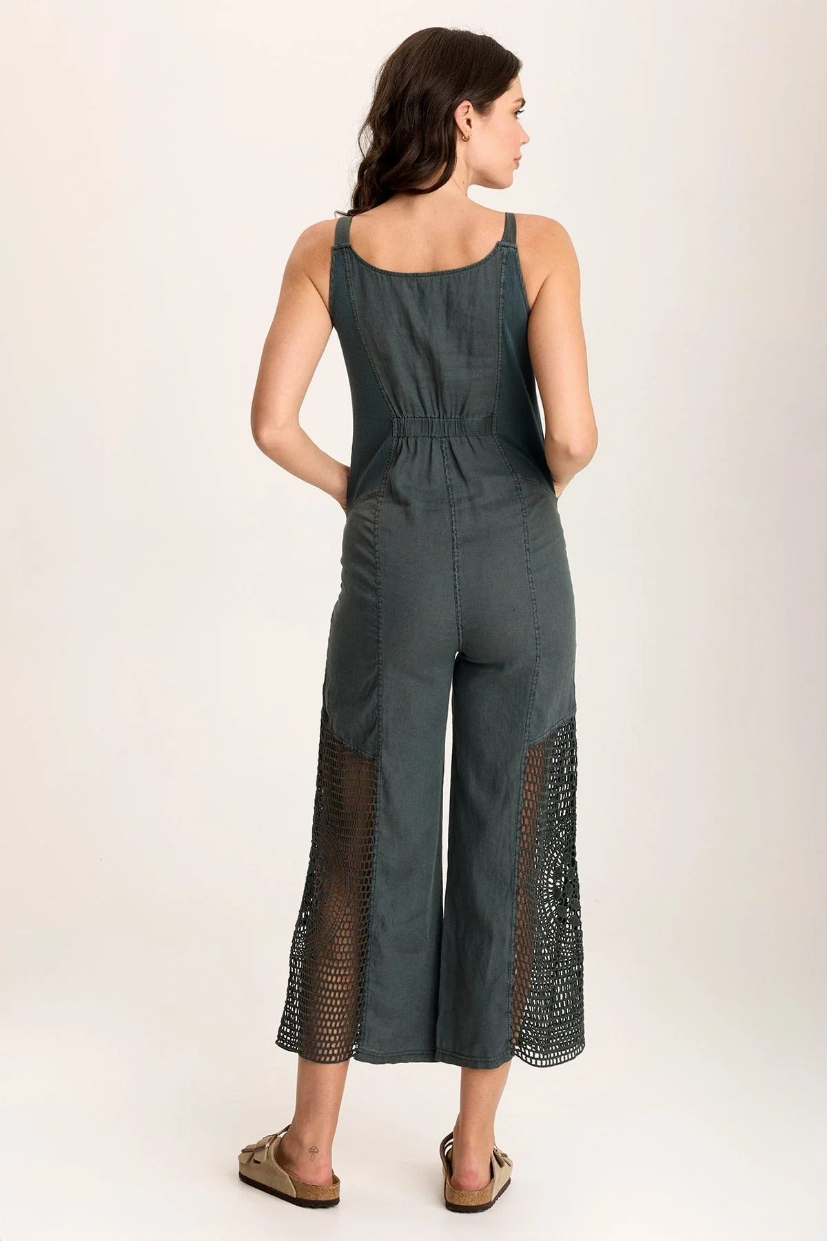 Anamita Linen/Crochet Jumpsuit - Easypint