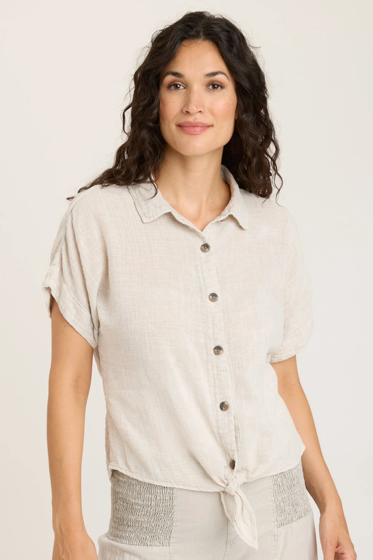 Gauze Teagan Tie Top - Easypint