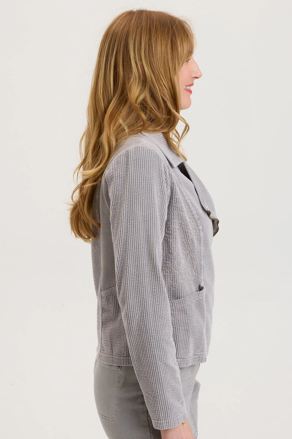 Voni Embroidered Moto Jacket - Easypint