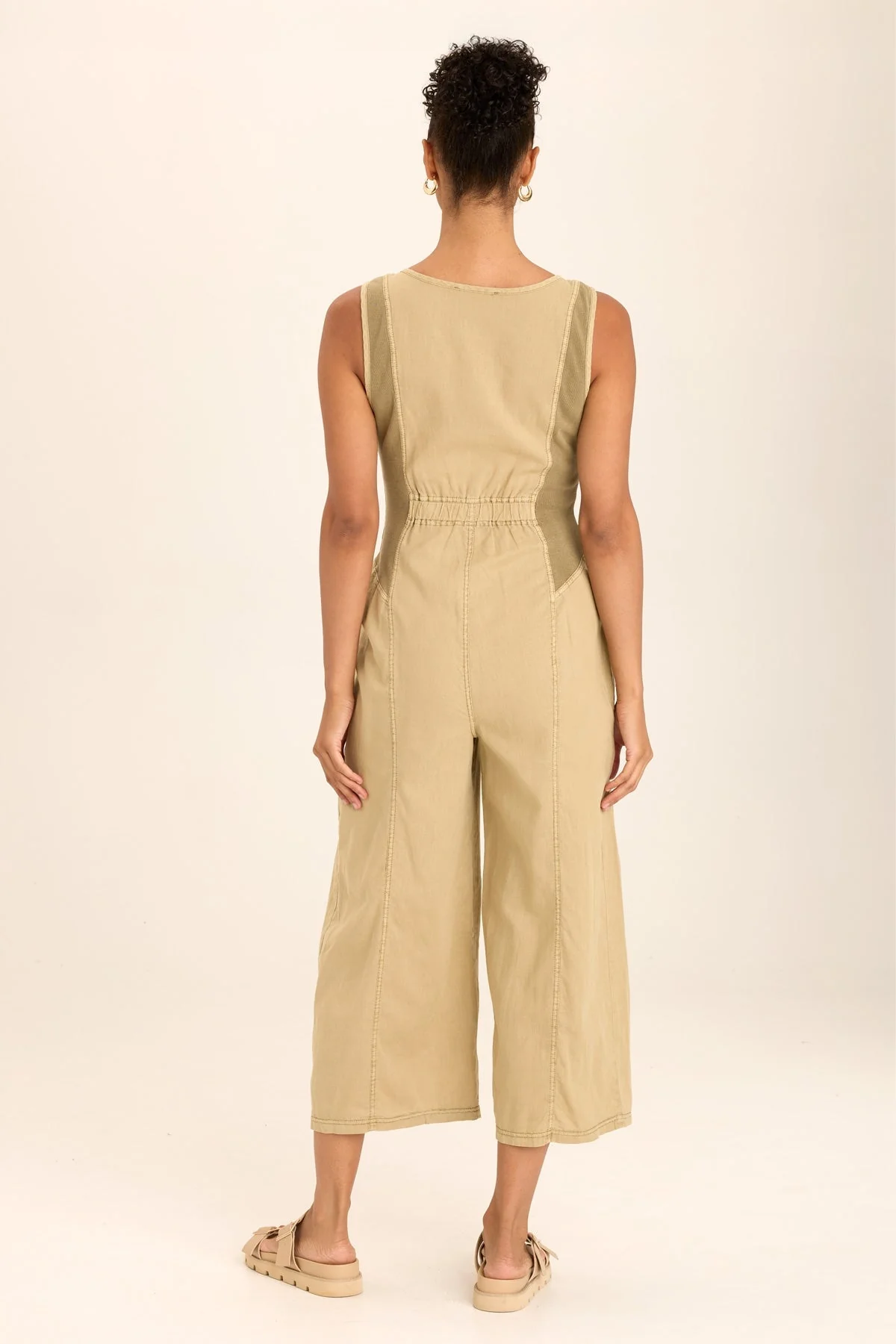 Macgowan Linen Cargo Tank Jumpsuit - Easypint
