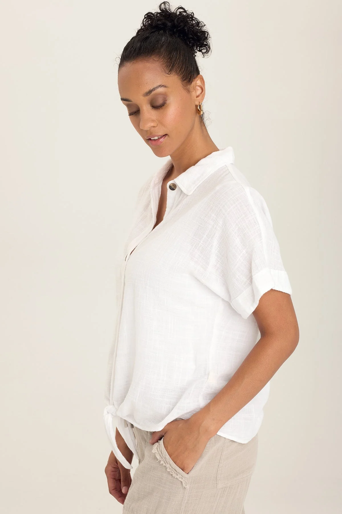 Gauze Teagan Tie Top - Easypint